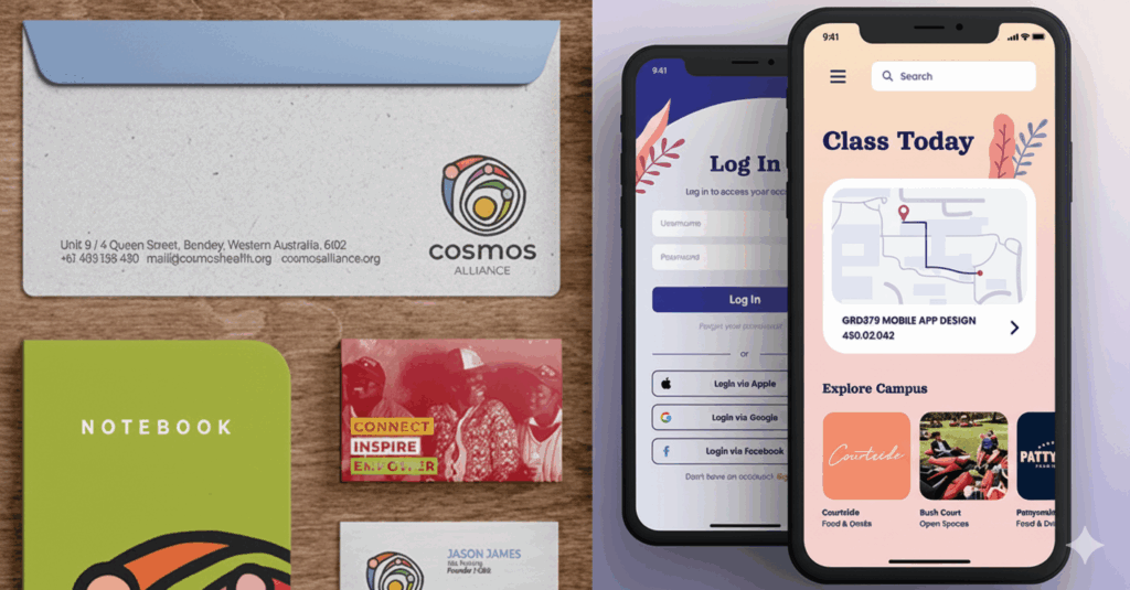 graphic design student work